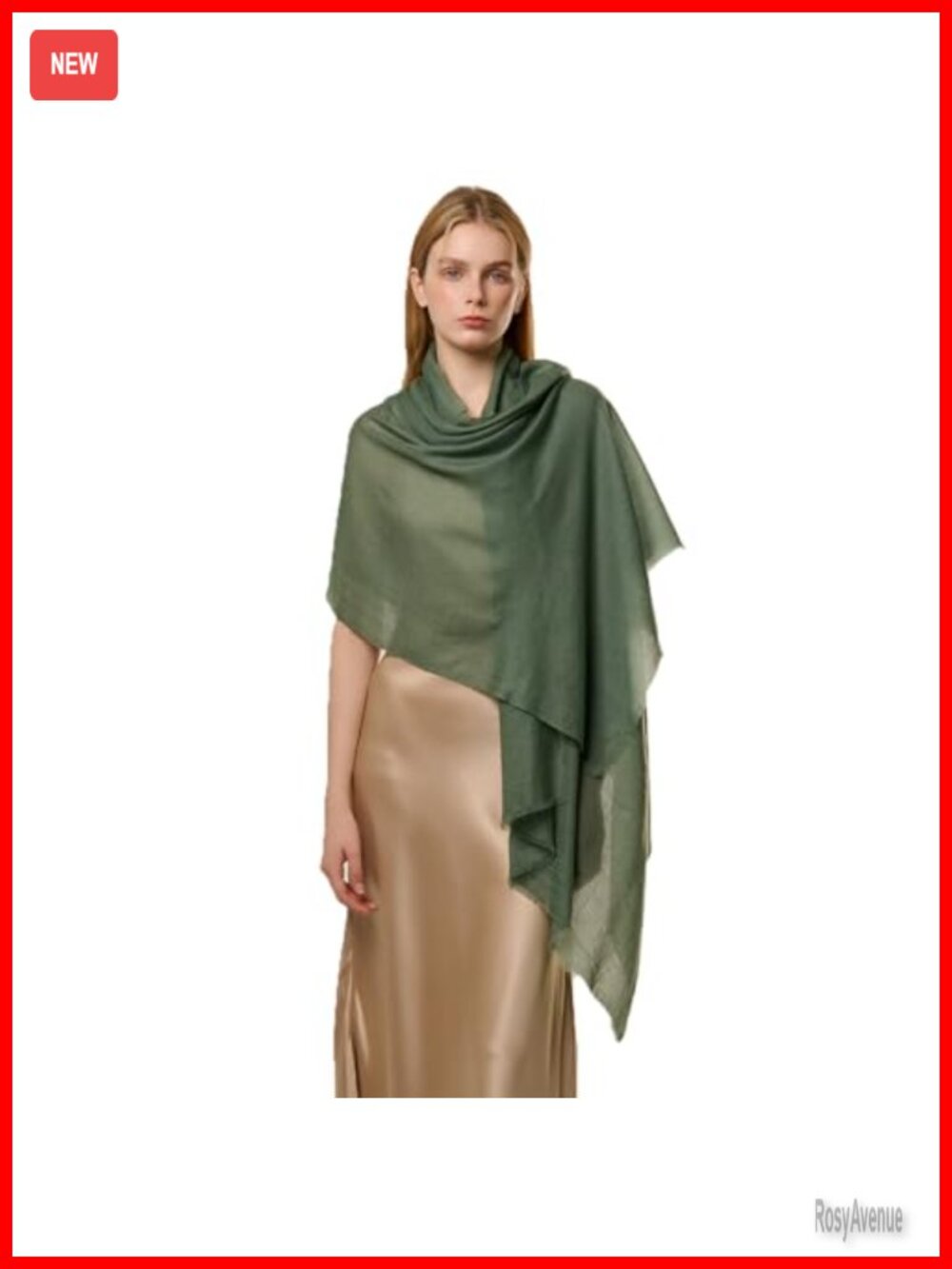 100% Cashmere Shawl Wrap Featherlight Sheer Large Scarf
